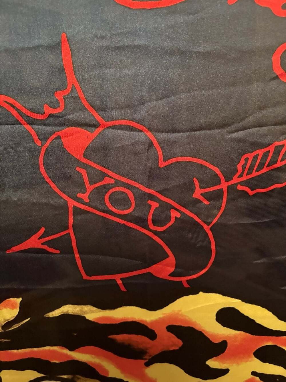 Ed Hardy Tiger Graphic Large Square Scarf O/S NWT - Picture 7 of 9